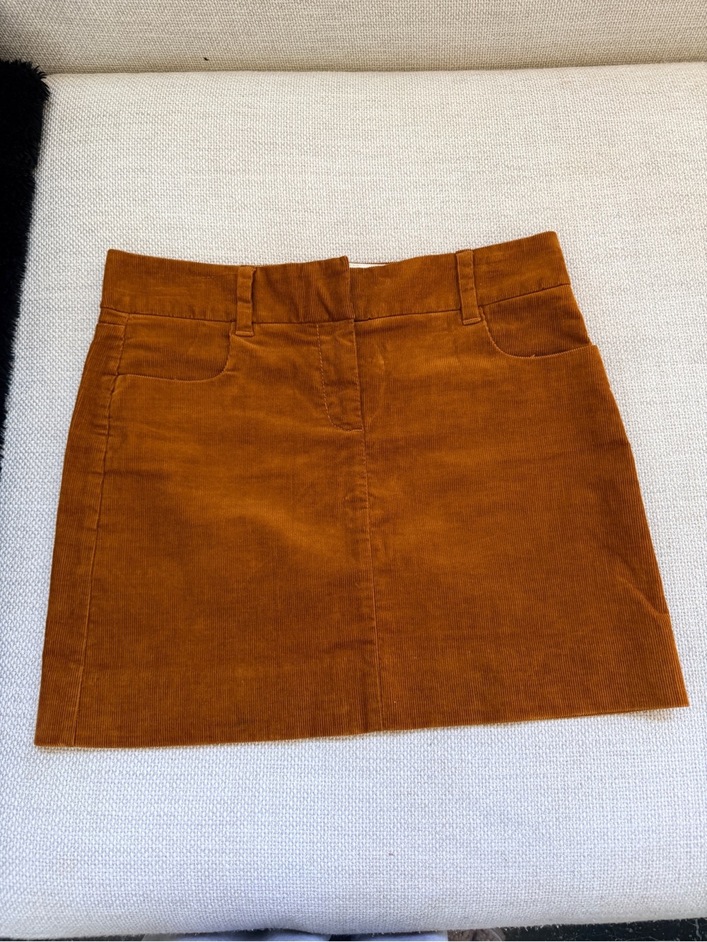 J Crew Corduroy Mini Skirt in Rust Orange - Women